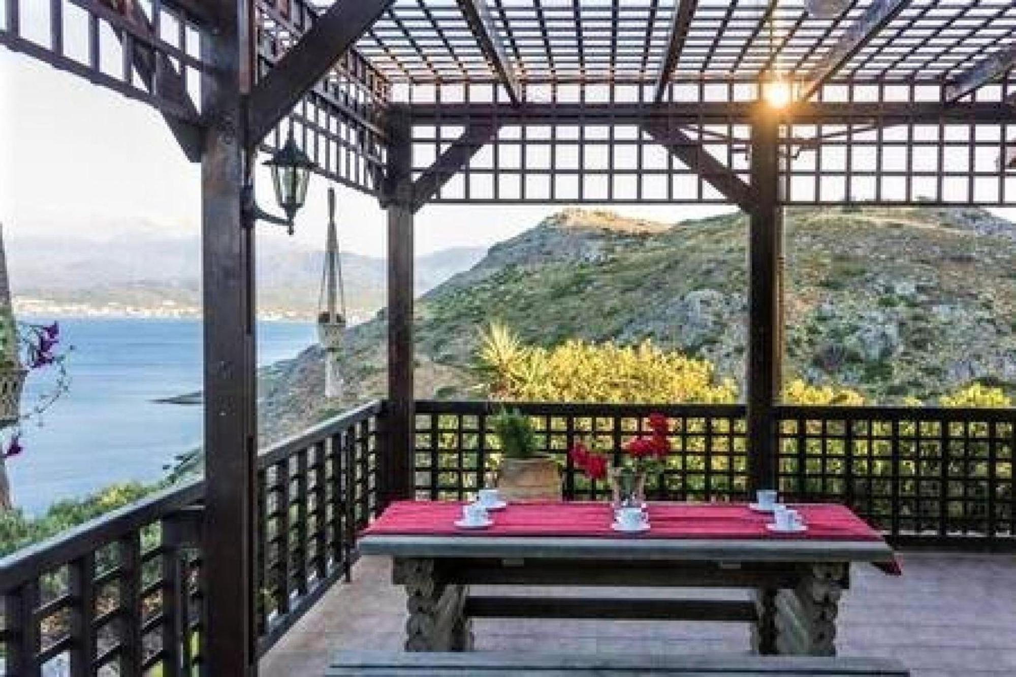 Villa Akrolithos With Private Pool 干尼亞 外观 照片